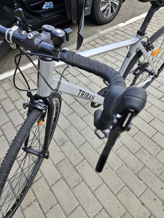 Bicicleta de sosea RC100 Gri TRIBAN