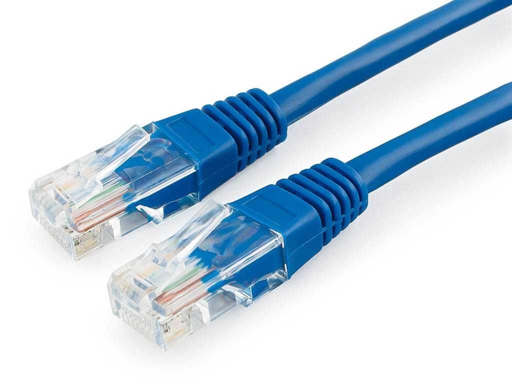 Новый сетевой кабель CAT6E - 1м (RJ-45, патч-корд)