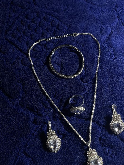 Set dama, ice, fully iced out, easy lock concept, pietre sintetice