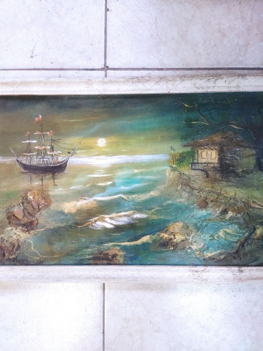 Стара Българска картина Море-Маринизъм