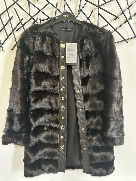 Ново палто с косъм Zara, S