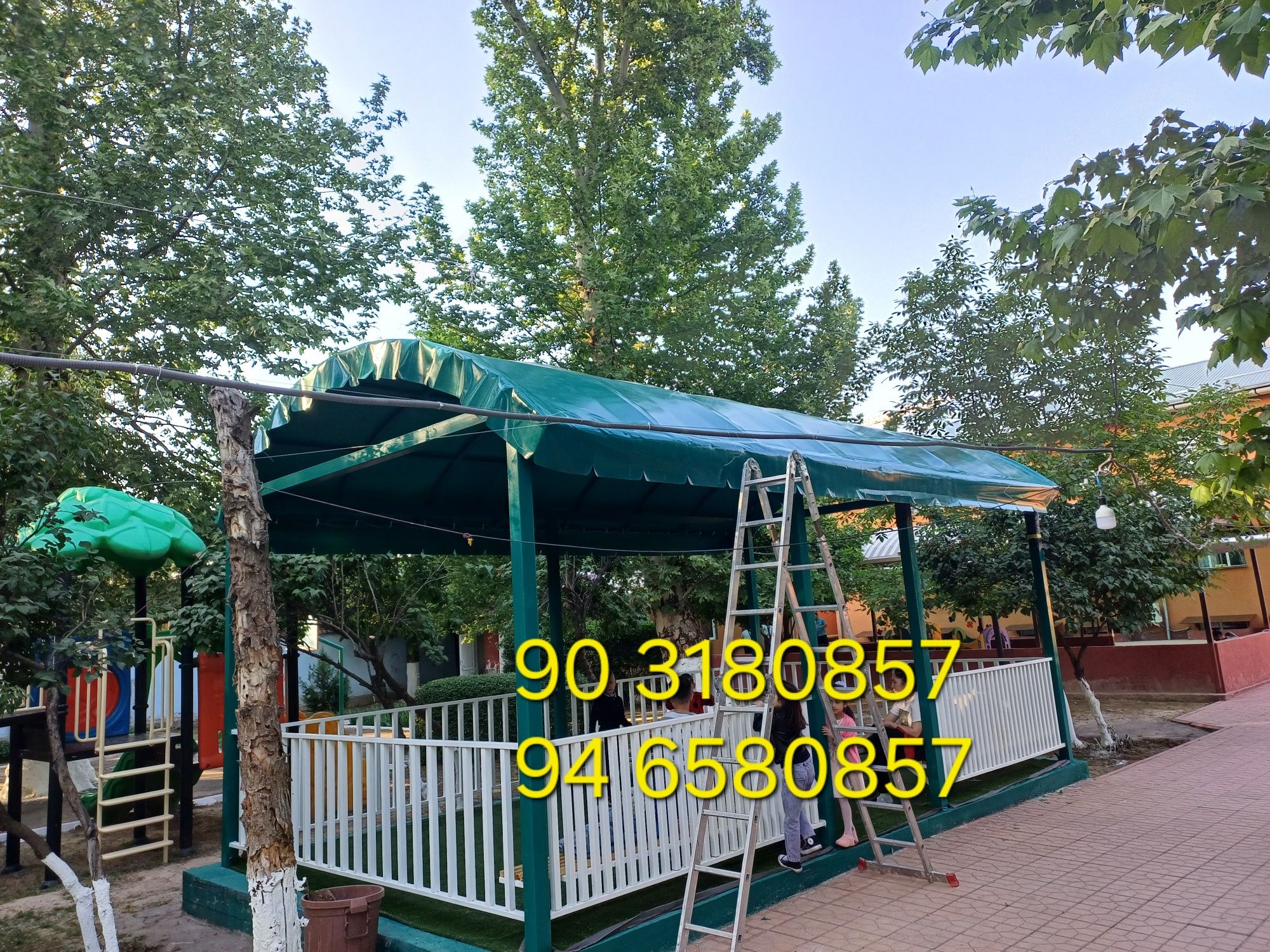 Банер баннер бассен тент сетка baner banner tent bassen установка ки
