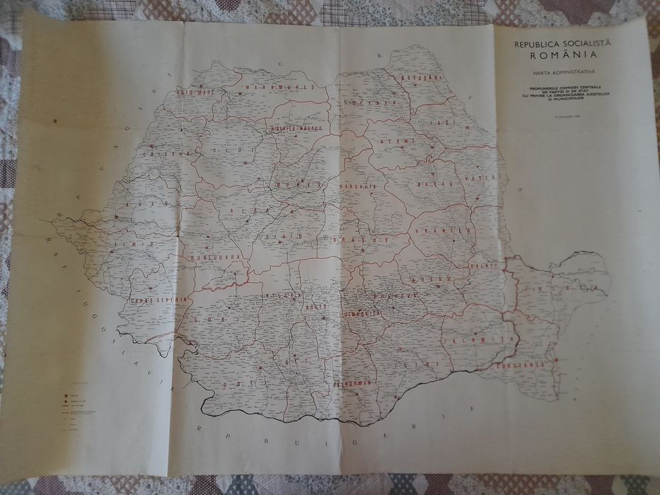 Harta Republica Socialista Romania