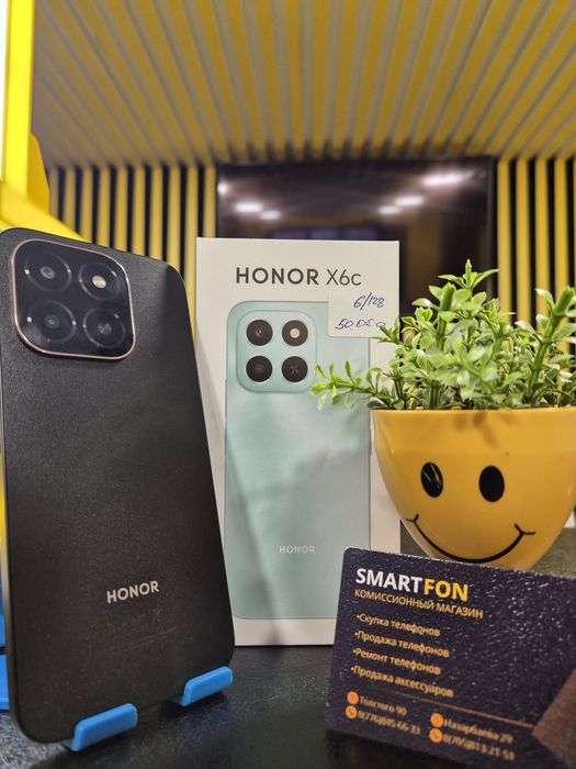 Honor X6c,6/128гб,Kaspi0-0-24