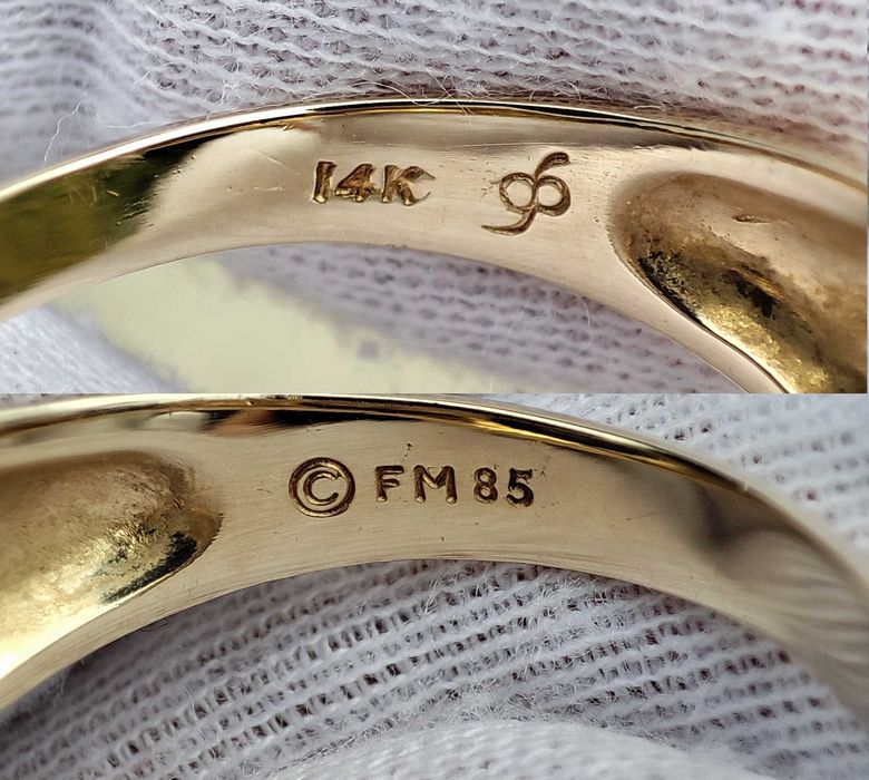 Faberge inel aur 14k lapis lazuli ghiul aur barbatesc Franklin Mint