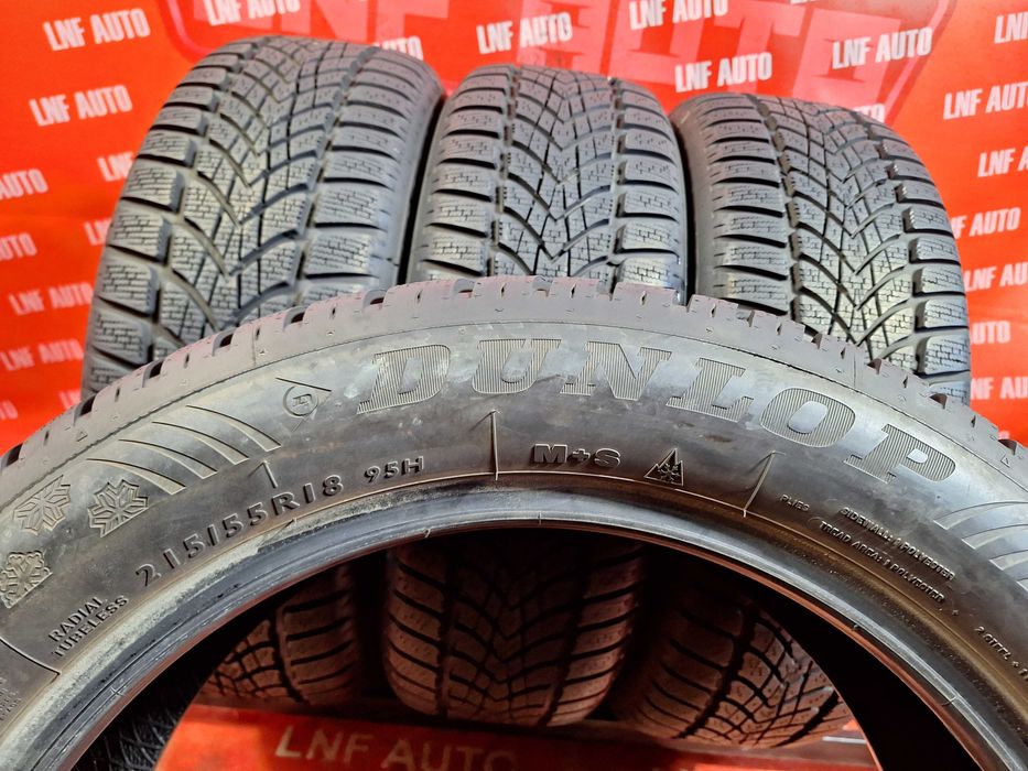Anvelope de IARNA - 215/55/18 - DUNLOP - CA NOI - DOT 2016 RFT !