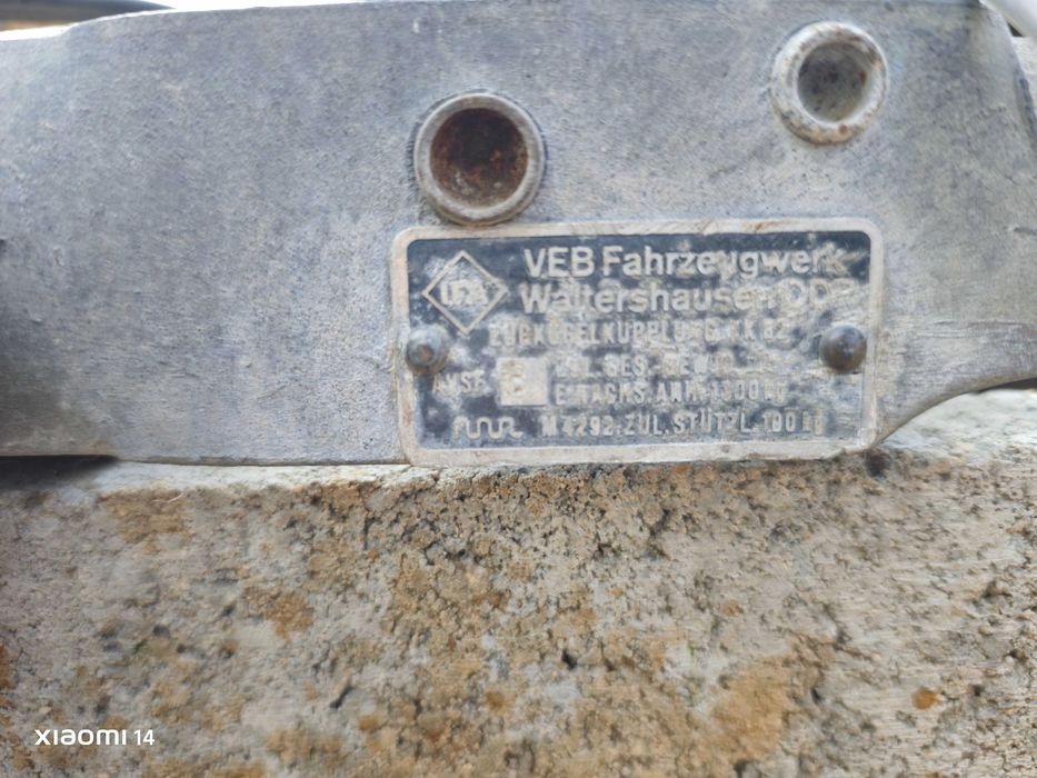 remorca 650kg cu sist franare si arcuri elicoidale cu amortizoare