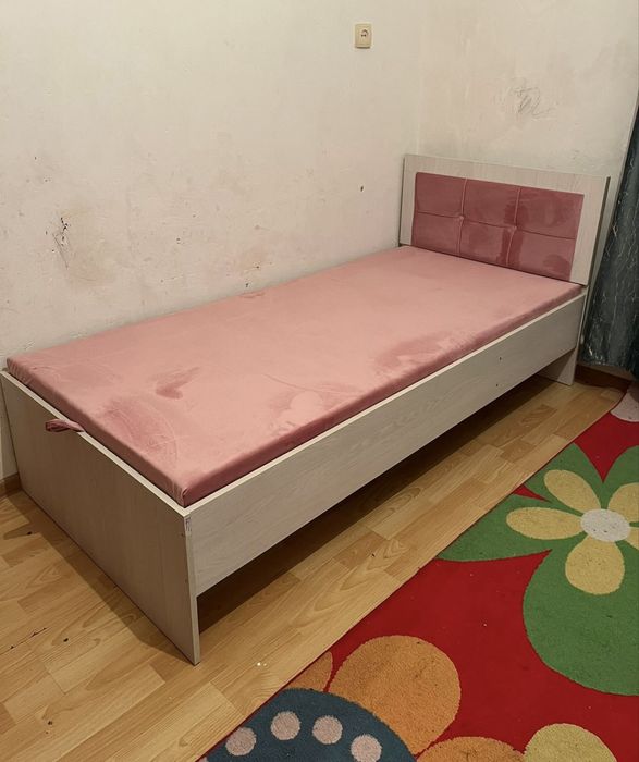 Новая Кровать из Цеха Односпальная С Мягким Основанием И Ящиком