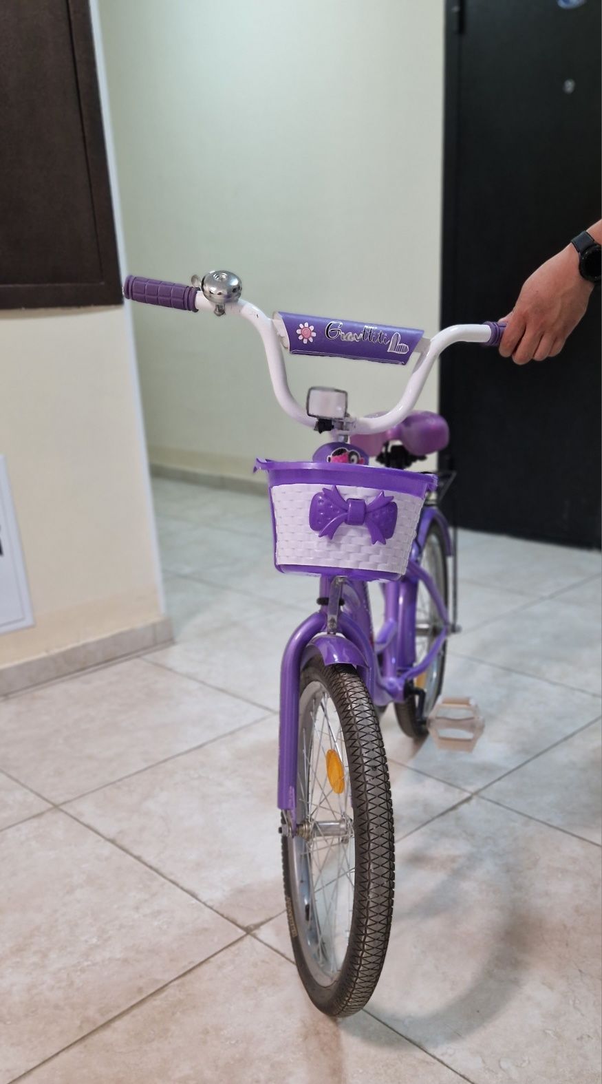 Велосипед фиолетового цвета для девочек 7-10 лет