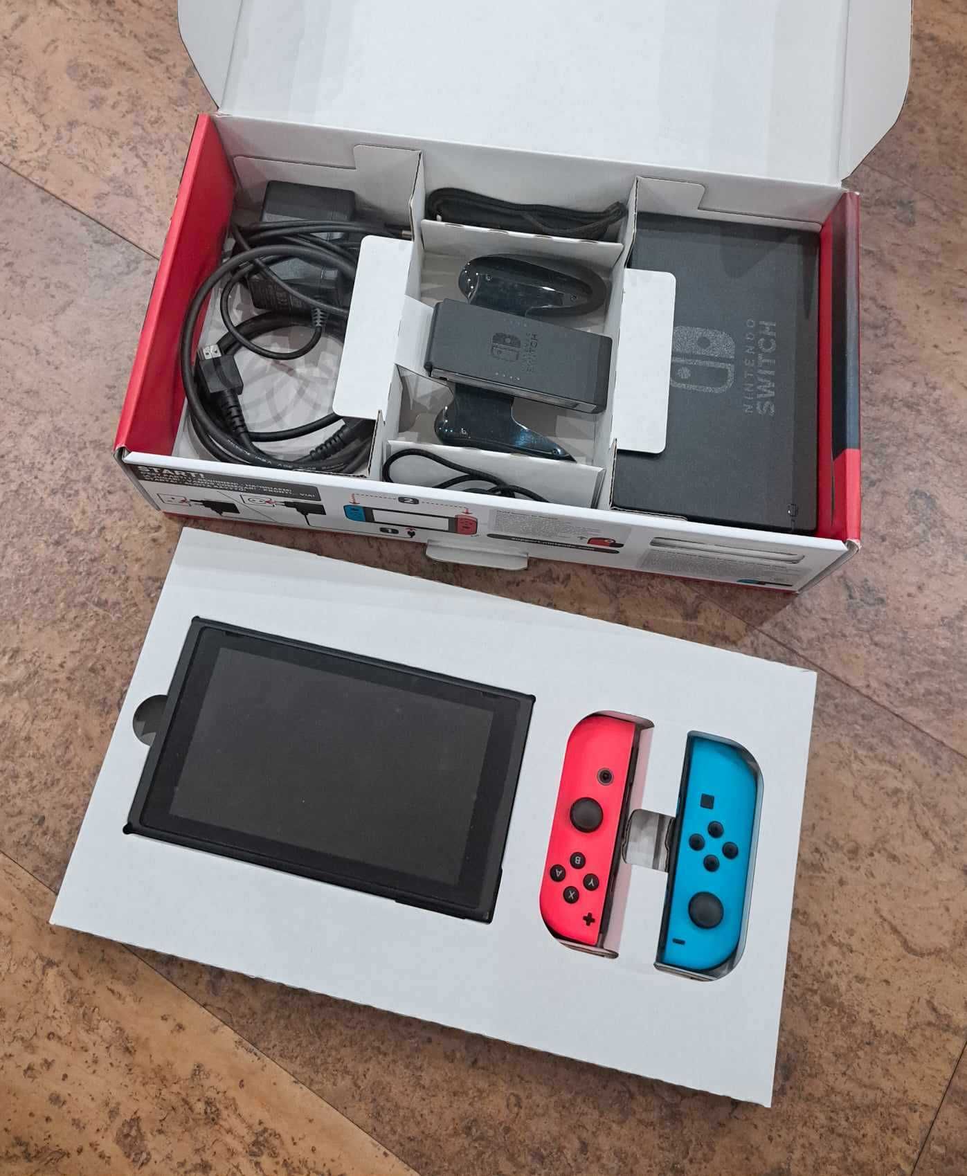 Nintendo Switch Red & Blue + Ring Fit Adventure