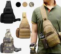 тактическа чанта паласка през рамо военна лов туризъм джоб за вода