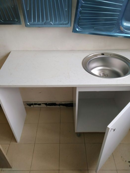 Нов Кухненска шкаф мивка с място за пералня Кухни по поръчка
