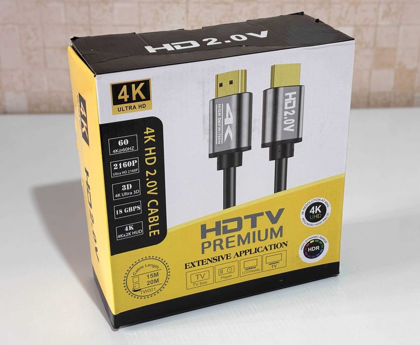 HDMI Кабель | 20 м. | Новый | v2.0