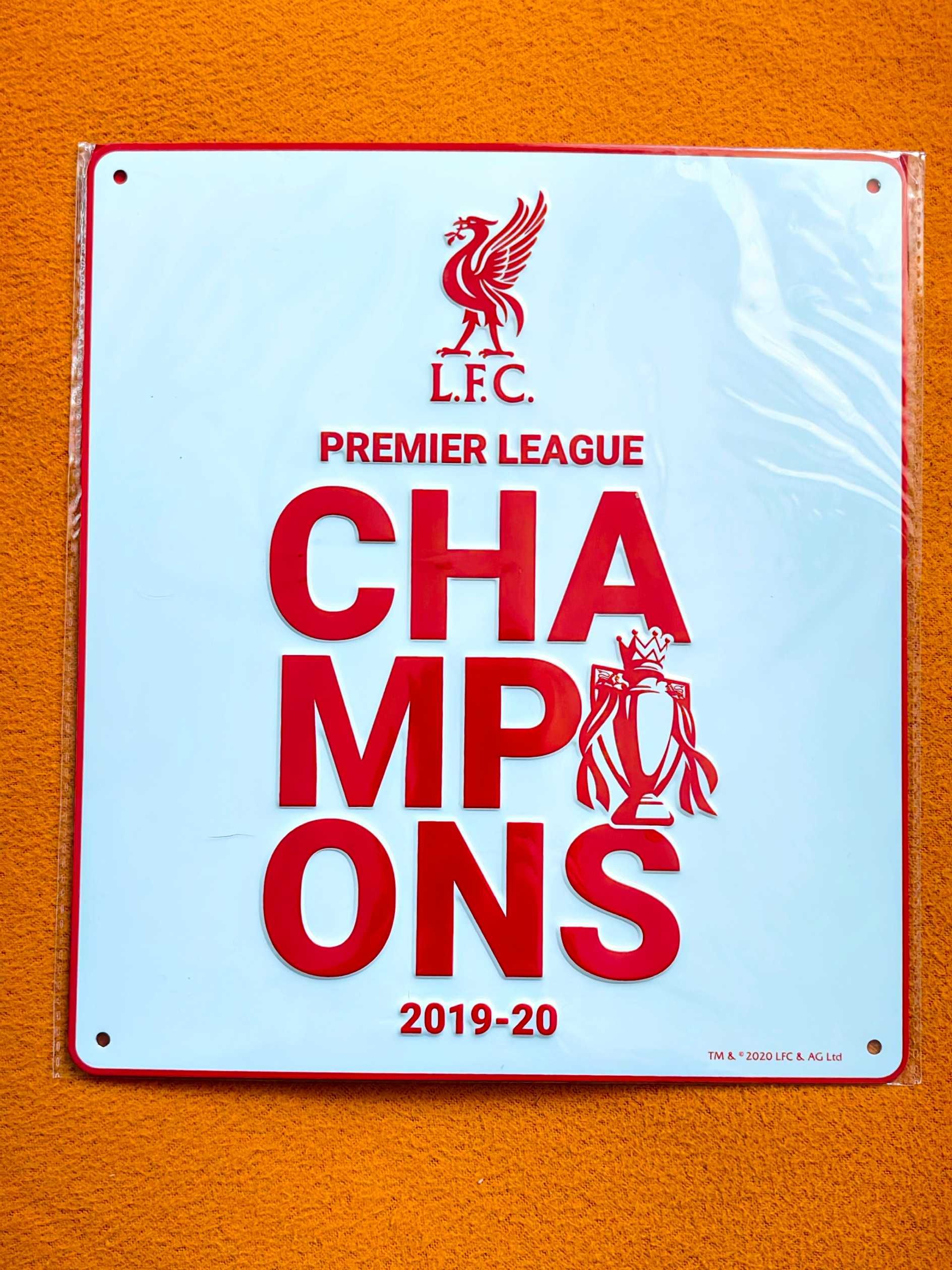 Метална табела Liverpool FC Champions