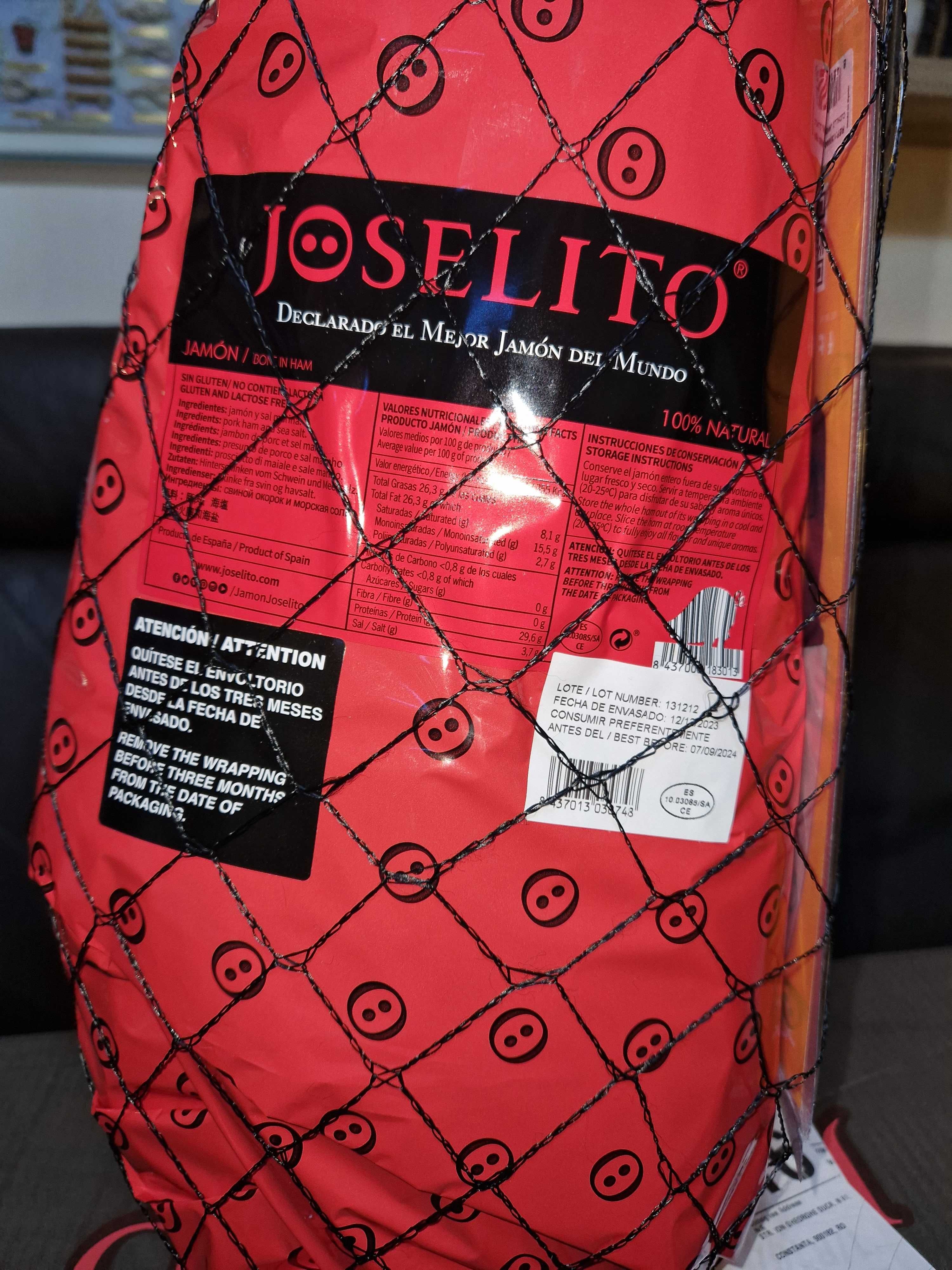 JOSELITO JAMON 100% Natural - Declarado el Major Jamon del Mundo