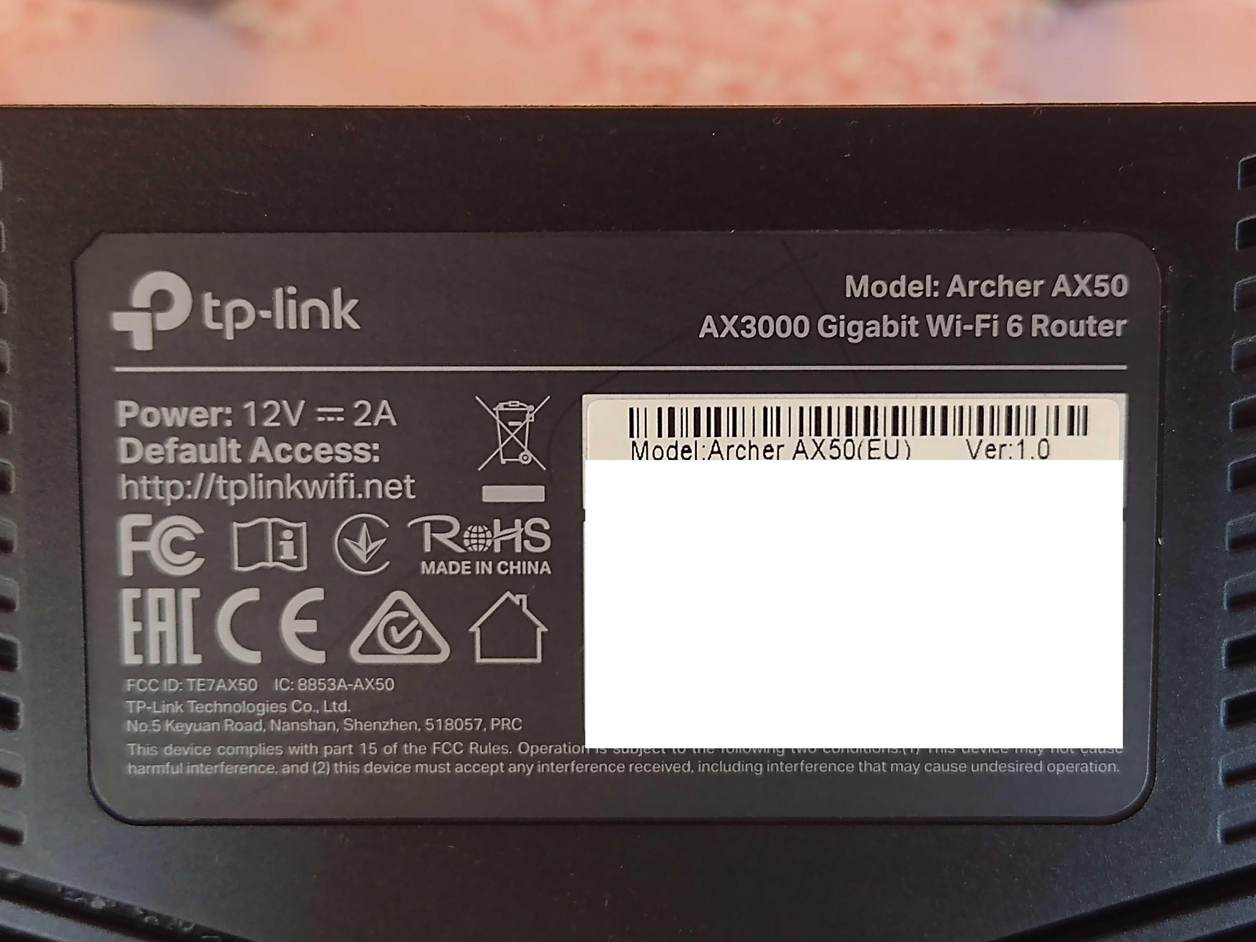 TP-Link Archer AX50 Wi-Fi 6 Router