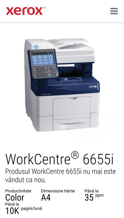 Cartus imprimanta workcentre 6655i