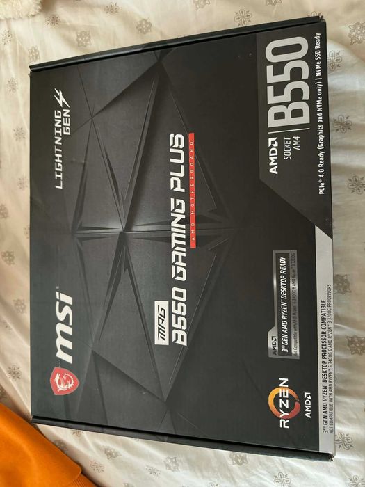 Дъно + рам + процесор (MSI B550 + R5 5600 + 32GB DDR4 3600MHZ)