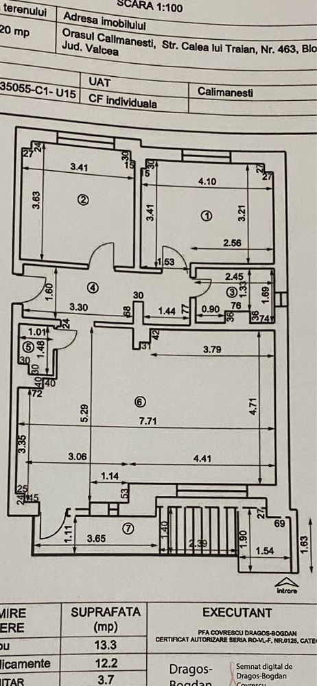 Inchiriez/vand spatiu comercial 75 mp Calimanesti