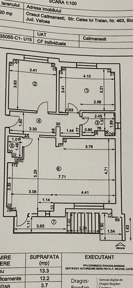 Vand/inchiriez spatiu comercial 75 mp Calimanesti