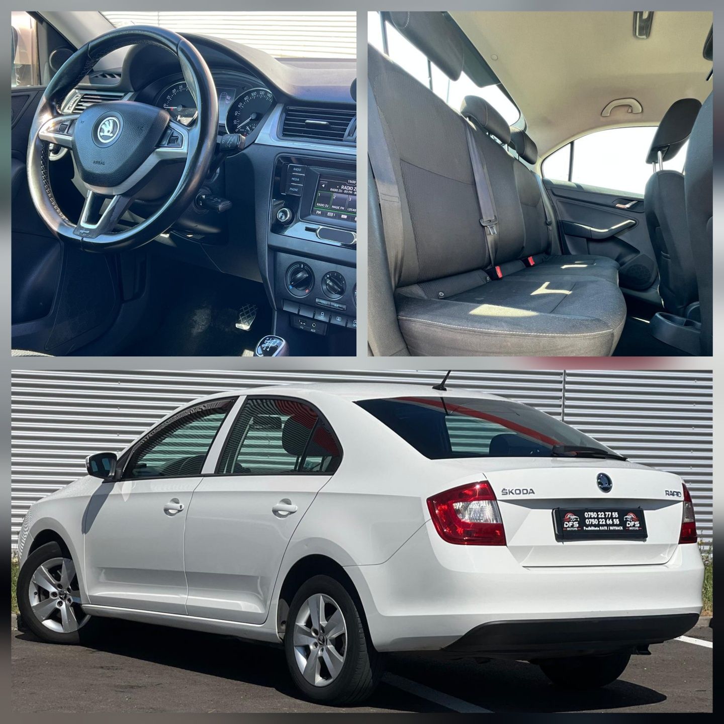 Vand Skoda Rapid 1.6 TDI * LED * 2017 impecabila - 2 chei - urgent