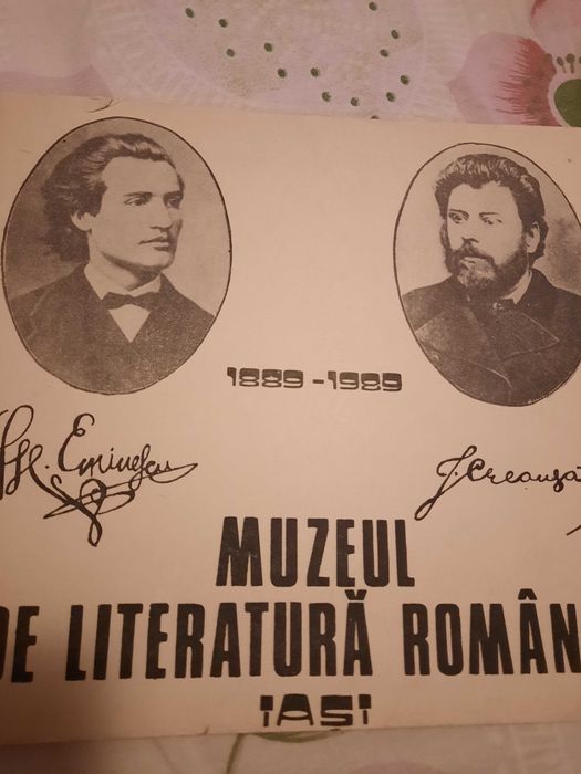 Carte muzeu literatura romana iasi 1989
