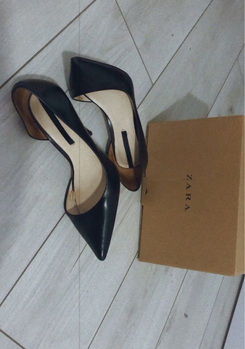 Pantofi piele naturala, 37, brand Zara