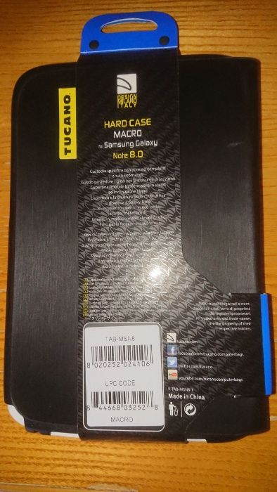 Husa/Stand Tucano Macro pentru Samsung Galaxy Note 8.0, Black, NOUA