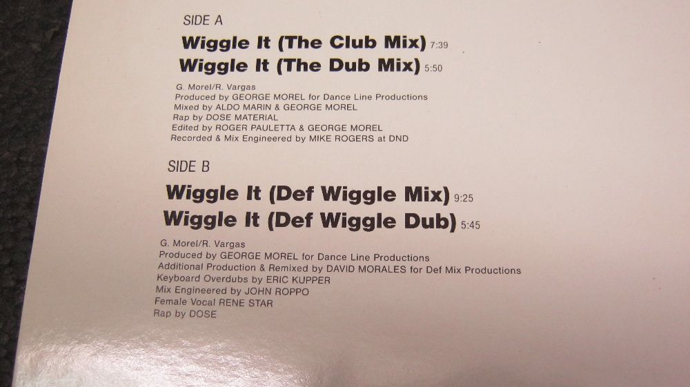 Disc vinil,"2 in a Room",Maxi,Wiggle it".1990.