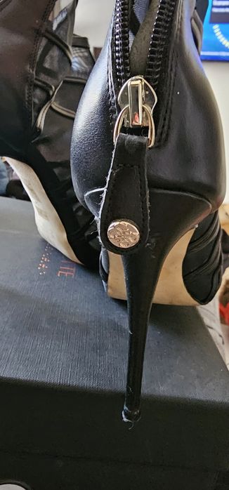 Botine vara decupate Guess piele naturală