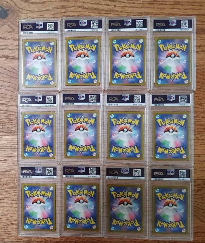 12 Cartonase Pokemon Gradate 2022 PSA 9