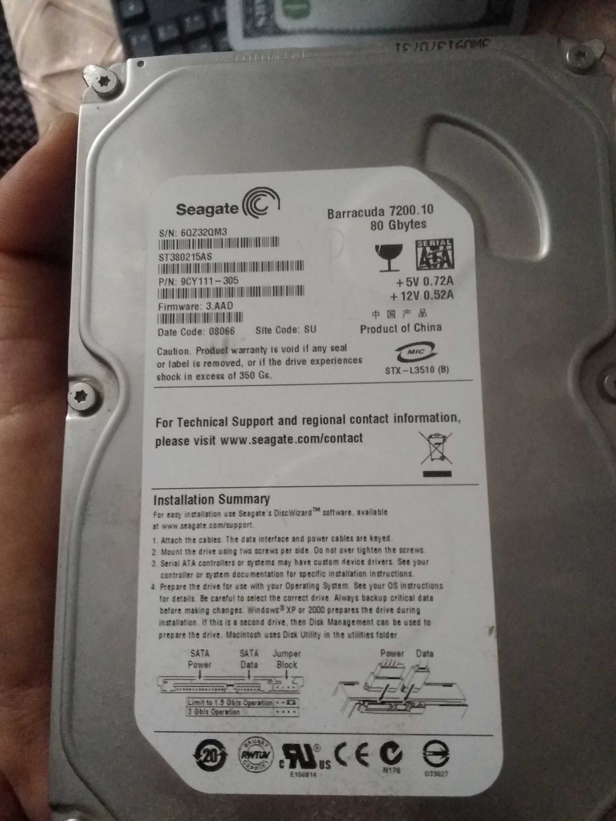 Жесткий Диск 80 Gb Seagate