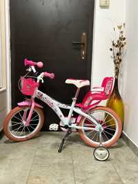 Vand bicicleta 16' pentru fetita, minnie mouse si trotineta
