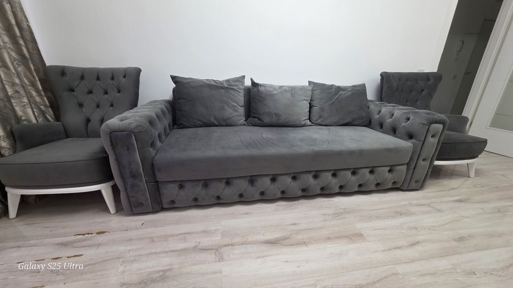 Vand canapea Chesterfield extensibila