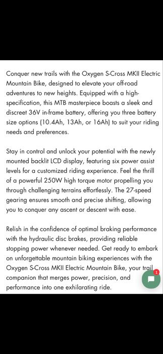 Bicicleta mtb asistata electric / frane hidraulice