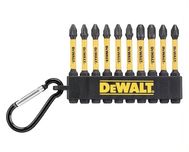 Комплект ударни удължени битове с карабинер DeWALT DT7274 - 10броя