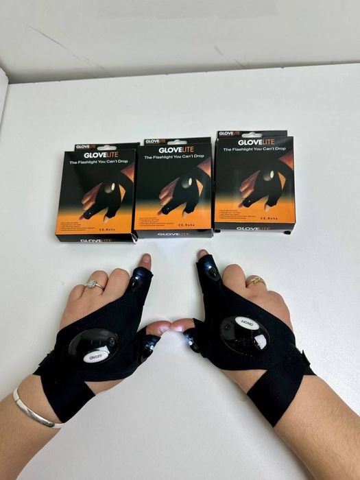 перчатки с фонариком