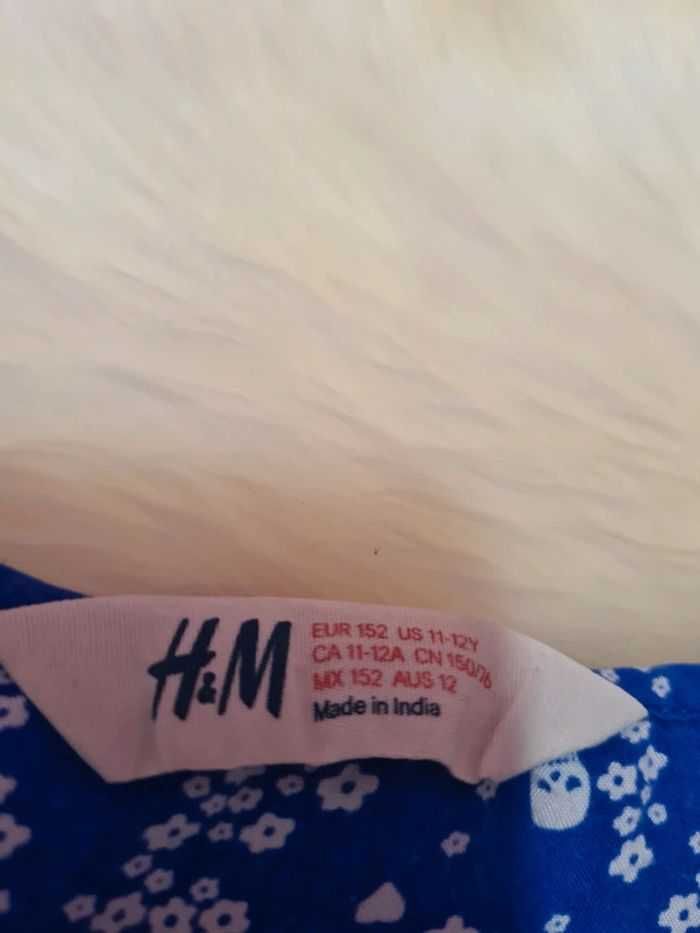 H&M Синя риза за момиче