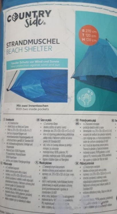 Cort umbrar de plaja pentru copii cu protecție UV 80 nou in husa