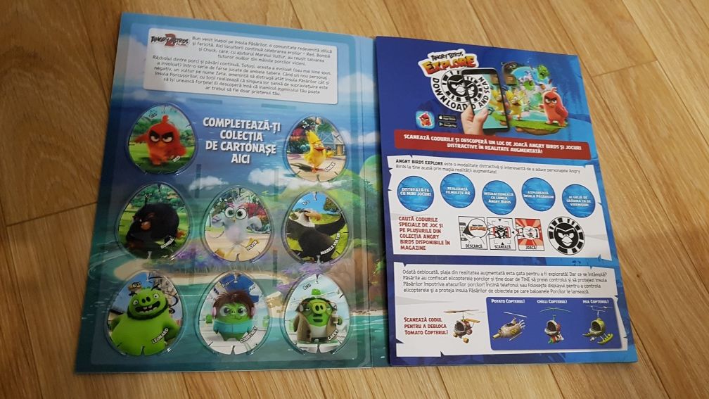 Colecție cartonașe holografice Angry Birds 2
