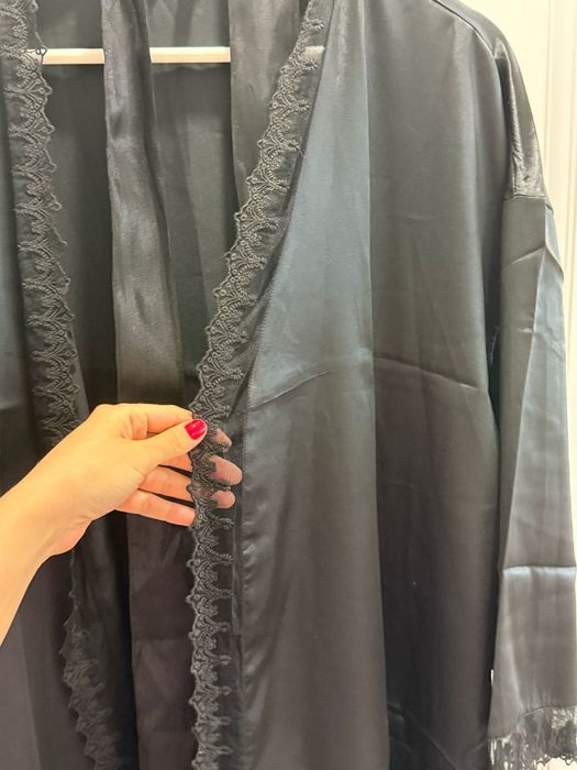 Халат шелковый натуральный , размер 52-54,