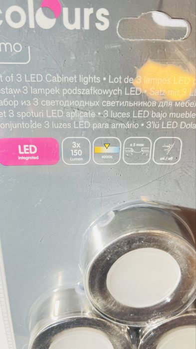 Spoturi LED Noi 3 bucati pentru mobilier Lemn 150lumeni fiecare