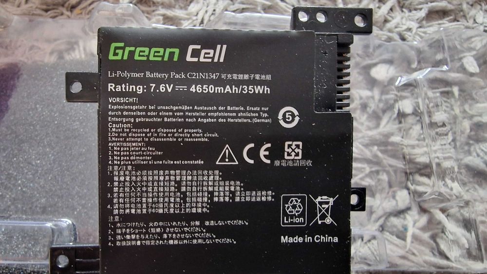 Baterie Laptop Green Cell C21N1347, Asus A555/A555L/F555/F555L 4650mAh