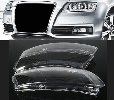Audi A6 C6  капаци фарове ауди а6 ц6 стъкла фар капак крушка xenon