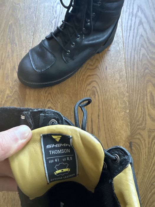 Ghete bocanci moto piele 41 SHIMA