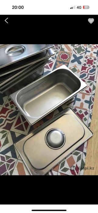 Гастроемкости с крышками ŌZTIRYAKILER 4 шт