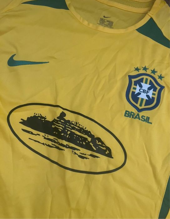 Tricou fotbal brazilia corteiz anii 2000 retro