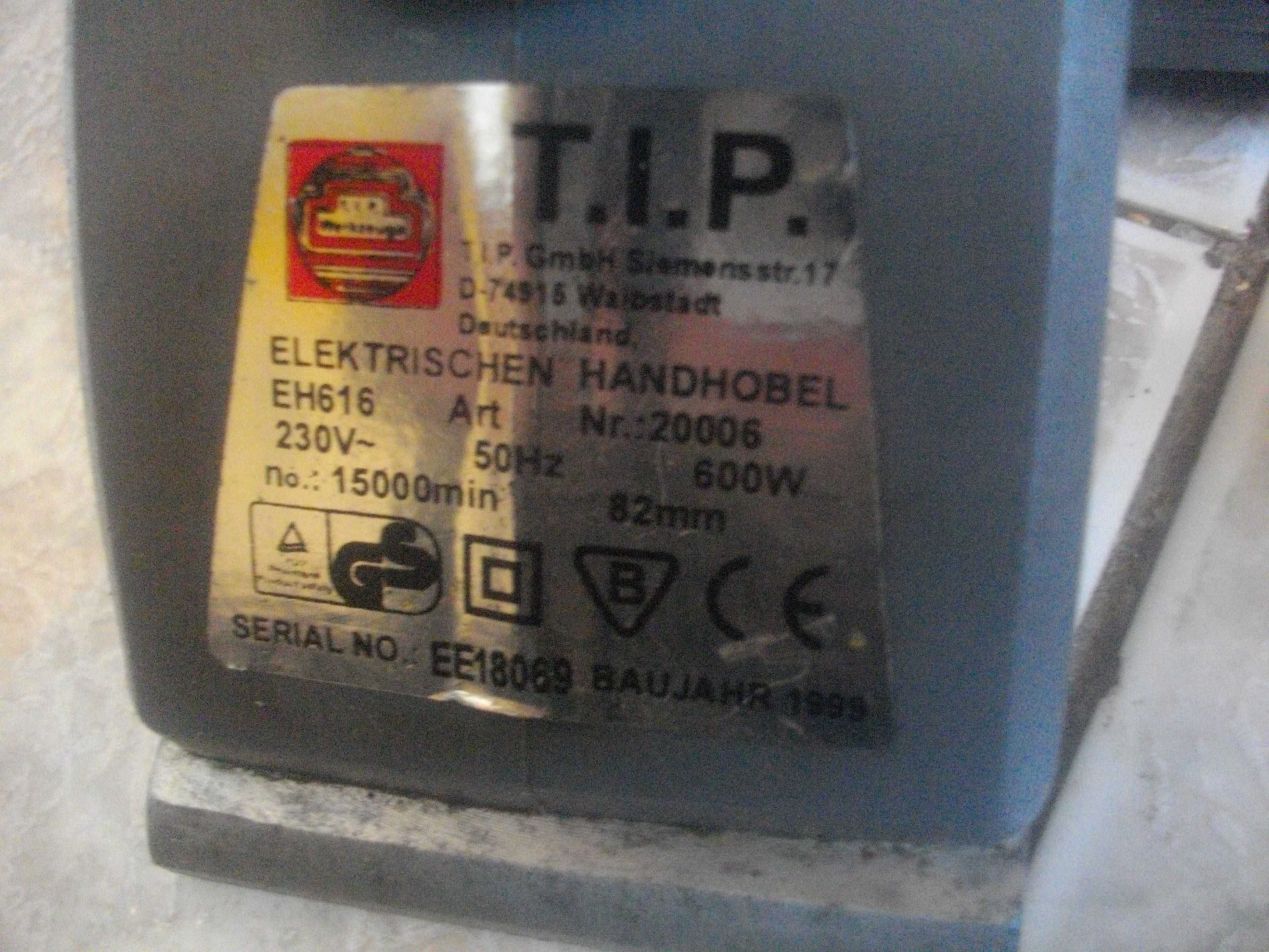 Профи Ел. Ренде Хобел 850W-600W AEG ELU T.I.P Германия/Швейц Нож 102мм