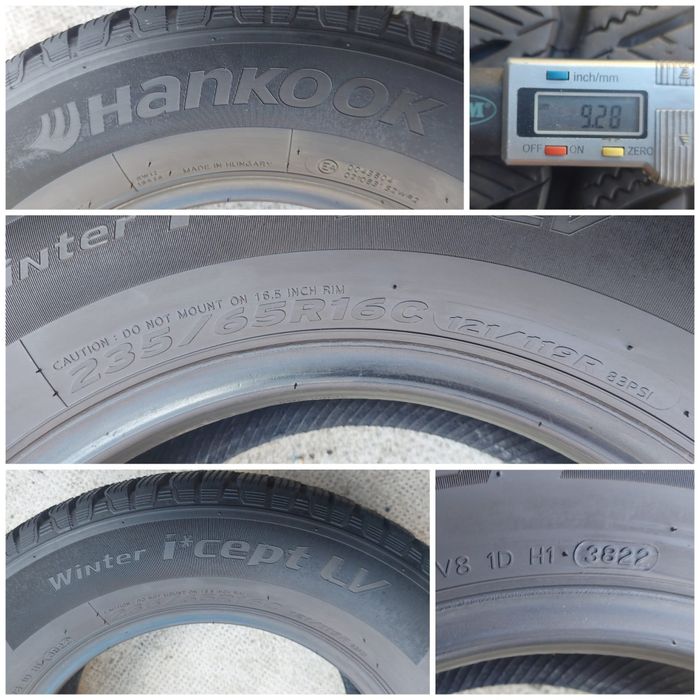 O bucată 235/65 R16C M+S iarnă - una Michelin Hankook
