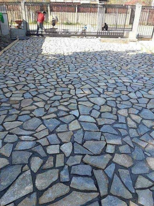 Piatra naturala de munte de Grecia 100%. Lucrez în toată Țara.